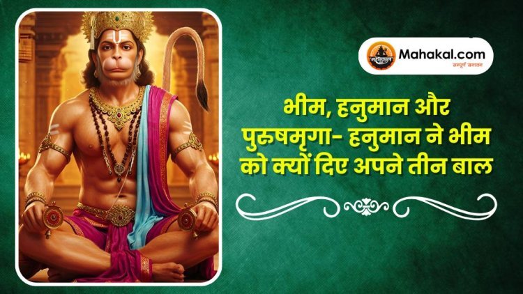 भीम, हनुमान और पुरुषमृगा- हनुमान ने भीम को क्यों दिए अपने तीन बाल