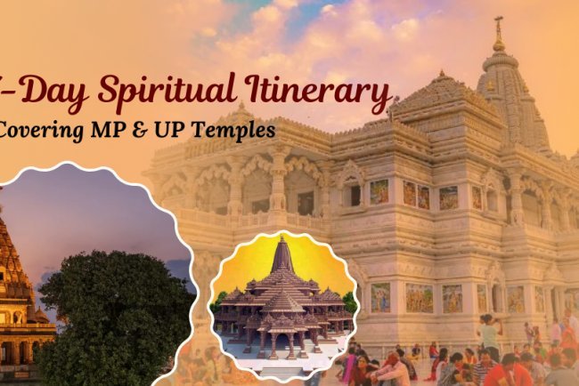 7-Day Spiritual Itinerary Covering MP & UP Temples