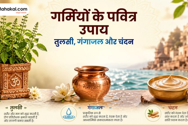 तुलसी, गंगाजल और चंदन से गर्मियों के पवित्र उपाय