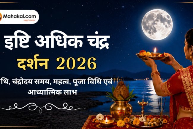 इष्टि अधिक चंद्र दर्शन 2026 : तिथि, चंद्रोदय समय, महत्व, पूजा विधि एवं आध्यात्मिक लाभ