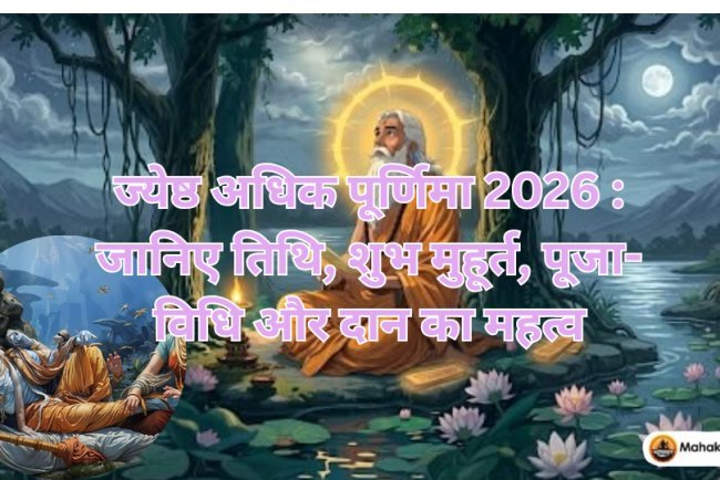 ज्येष्ठ अधिक पूर्णिमा 2026 : जानिए तिथि, शुभ मुहूर्त, पूजा-विधि और दान का महत्व