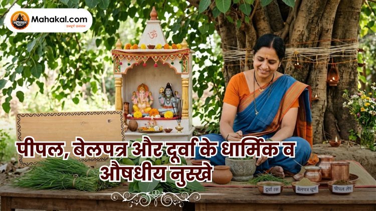 पीपल, बेलपत्र और दूर्वा के धार्मिक व औषधीय नुस्खे