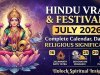 Hindu Vrat and Festivals in July 2026: Complete Calendar, Dates & Religious Significance 