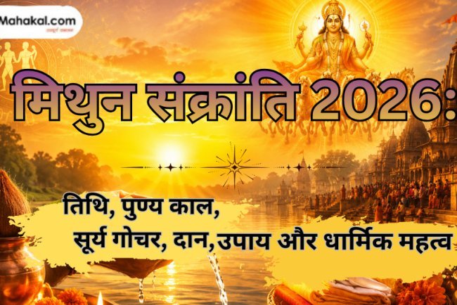 मिथुन संक्रांति 2026: तिथि, पुण्य काल, सूर्य गोचर, दान, उपाय और धार्मिक महत्व
