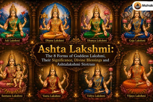 Ashta Lakshmi: The 8 Forms of Goddess Lakshmi, Their Significance, Divine Blessings and Ashtalakshmi Stotram 