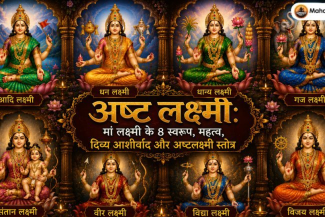अष्ट लक्ष्मी: मां लक्ष्मी के 8 स्वरूप, महत्व, दिव्य आशीर्वाद और अष्टलक्ष्मी स्तोत्र 