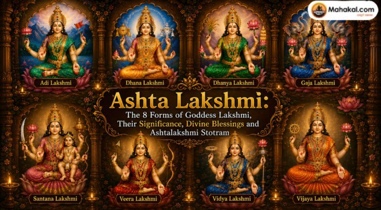 Ashta Lakshmi: The 8 Forms of Goddess Lakshmi, Their Significance, Divine Blessings and Ashtalakshmi Stotram 