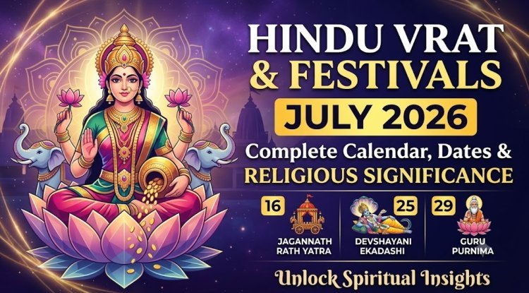 Hindu Vrat and Festivals in July 2026: Complete Calendar, Dates & Religious Significance 