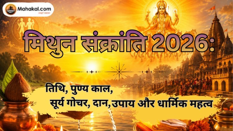मिथुन संक्रांति 2026: तिथि, पुण्य काल, सूर्य गोचर, दान, उपाय और धार्मिक महत्व