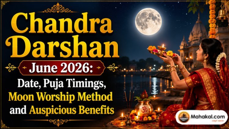 Chandra Darshan June 2026: Date, Puja Timings, Moon Worship Method and Auspicious Benefits