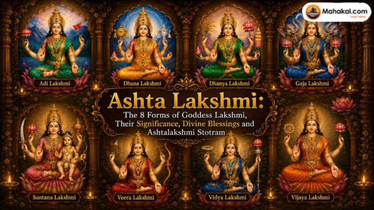 Ashta Lakshmi: The 8 Forms of Goddess Lakshmi, Their Significance, Divine Blessings and Ashtalakshmi Stotram 