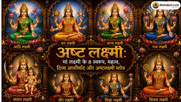 अष्ट लक्ष्मी: मां लक्ष्मी के 8 स्वरूप, महत्व, दिव्य आशीर्वाद और अष्टलक्ष्मी स्तोत्र 
