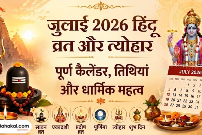 जुलाई 2026 के हिंदू व्रत एवं त्योहार: संपूर्ण कैलेंडर, तिथियां और धार्मिक महत्व 