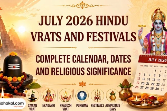 Hindu Vrat and Festivals in July 2026: Complete Calendar, Dates & Religious Significance 
