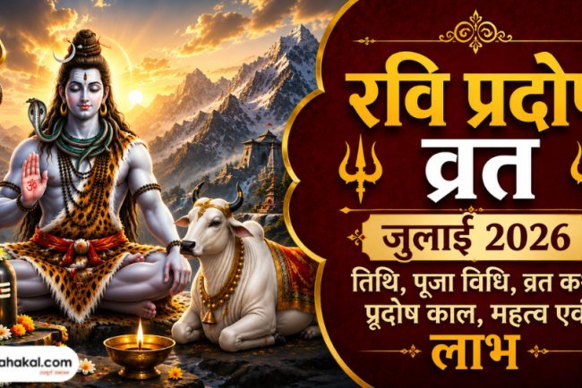रवि प्रदोष व्रत जुलाई 2026: तिथि, पूजा विधि, व्रत कथा, प्रदोष काल, महत्व एवं लाभ