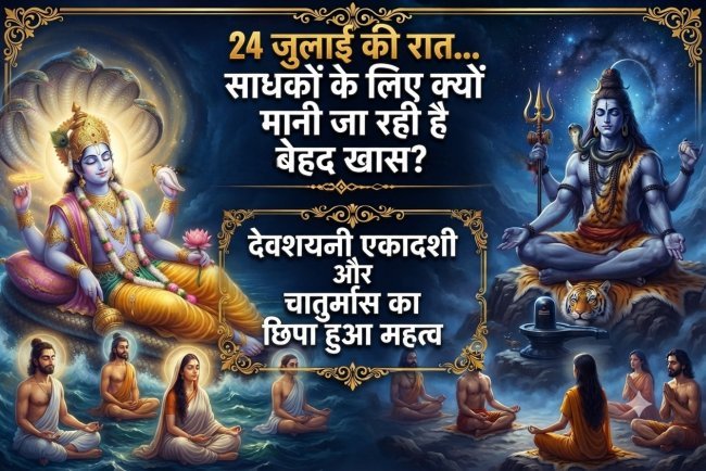 24 जुलाई 2026 की रात साधकों के लिए क्यों मानी जा रही है बेहद खास? देवशयनी एकादशी और चातुर्मास का छिपा हुआ महत्व