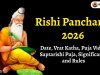Rishi Panchami 2026: Date, Vrat Katha, Puja Vidhi, Saptarishi Puja and Significance