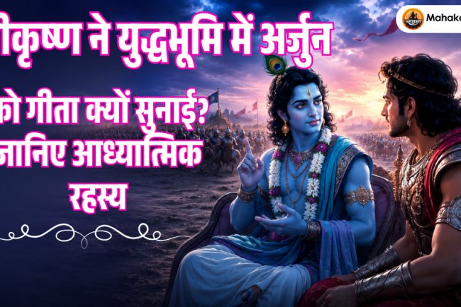 श्रीकृष्ण ने युद्धभूमि में अर्जुन को गीता क्यों सुनाई? गीता उपदेश का आध्यात्मिक रहस्य