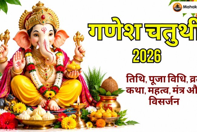 गणेश चतुर्थी 2026: तिथि, पूजा विधि, व्रत कथा, महत्व, मंत्र और विसर्जन