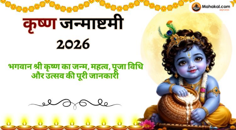 कृष्ण जन्माष्टमी 2026: तारीख, पूजा विधि, जन्म कथा, महत्व और उत्सव की पूरी जानकारी