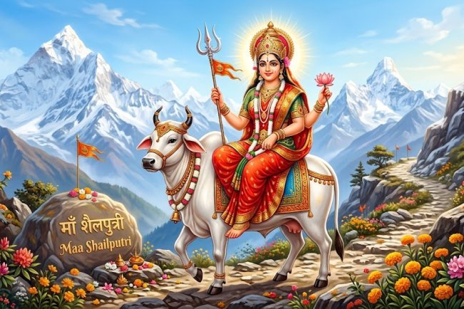 नवरात्रि के पहले दिन माँ शैलपुत्री की पूजा क्यों की जाती है? जानिए इस दिन का खास महत्व
