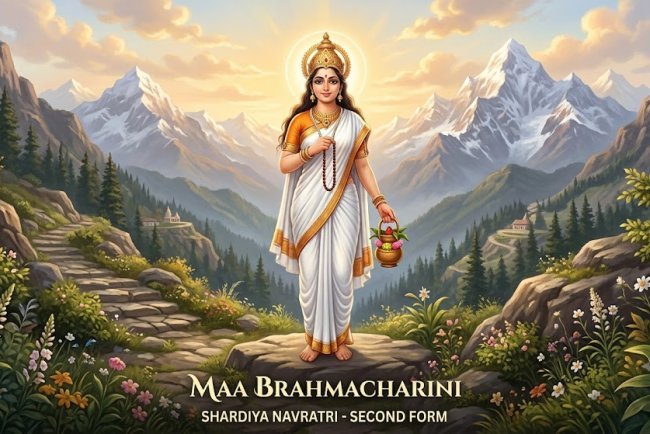 What Do You Gain by Worshipping Maa Brahmacharini on the Second Day of Navratri? Know the Significance, Benefits and Puja Vidhi