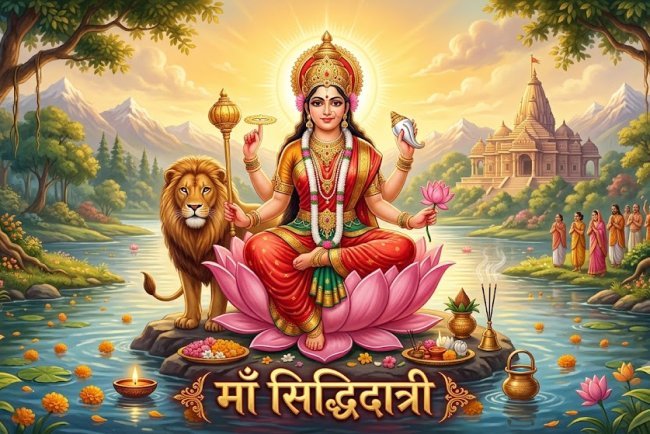 माँ सिद्धिदात्री की पूजा से कौन-कौन सी सिद्धियाँ प्राप्त होती हैं? जानिए नवरात्रि के अंतिम दिन का धार्मिक महत्व