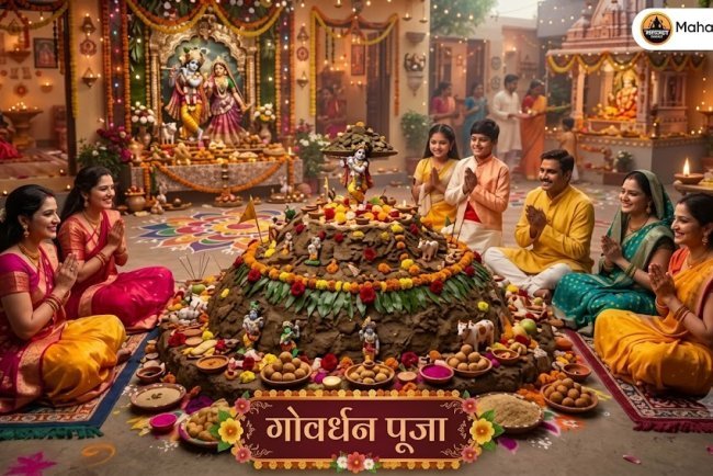 गोवर्धन पूजा क्यों मनाई जाती है? जानिए भगवान श्रीकृष्ण, गोवर्धन पर्वत और अन्नकूट का धार्मिक महत्व