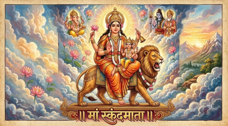 मां स्कंदमाता की गोद में विराजमान हैं भगवान कार्तिकेय, जानिए इस दिव्य स्वरूप का खास रहस्य