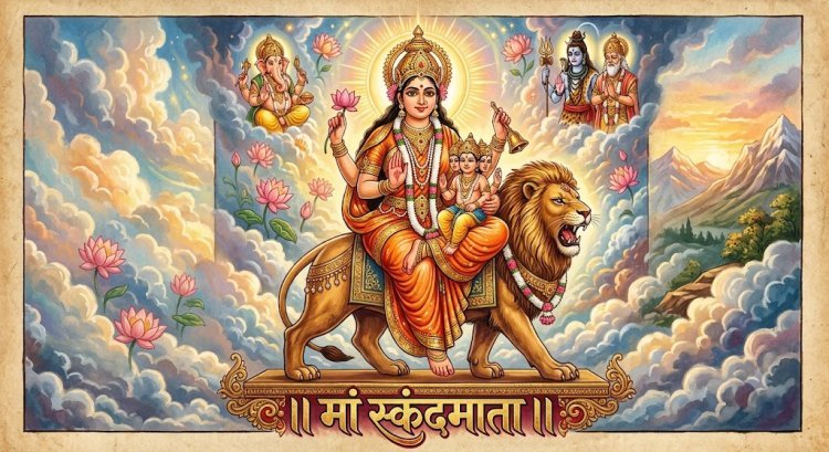 मां स्कंदमाता की गोद में विराजमान हैं भगवान कार्तिकेय, जानिए इस दिव्य स्वरूप का खास रहस्य