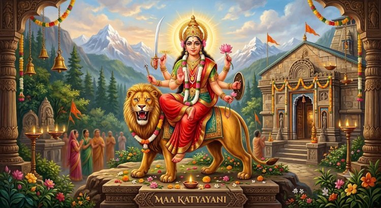 Why Is Maa Katyayani Worshipped on the Sixth Day of Navratri? Know Her Mythological Story, Religious Significance and Worship