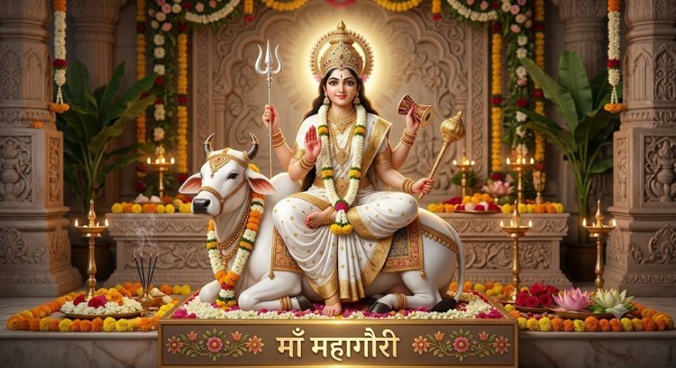 माँ महागौरी को शांति और पवित्रता का स्वरूप क्यों कहा जाता है? जानिए नवरात्रि की अष्टमी का महत्व और पूजा वि
